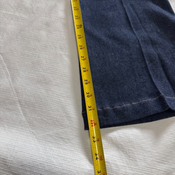 SPANX Spanxshape  Everywear Flare Jeans Raw Indigo  Blue Flare Jeans sz large - Picture 13 of 14